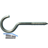 W�scheleinenhaken mit Holzgewinde 5.0x 80 Edelstahl A2