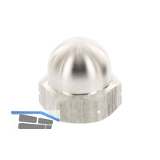 DIN1587 M16x1,5 Edelstahl A2 Feingewinde Hutmutter hohe Form