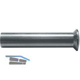 H�lsenmutter Linsenkopf mit Schlitz M4 x 25 Messing vernickelt