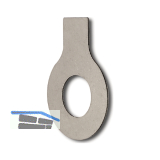 DIN93 8,4 verzinkt-blau Sicherungsblech mit Lappen