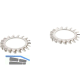 DIN6798 M12 Edelstahl A4 F�cherscheibe aussengezahnt