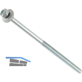 Fassadenbauschraube stumpf 6.3x115 verzinkt mit Neoprendichtscheibe � 16 mm