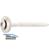 Spenglerschraube 4.5x 40 TX20 Edelstahl A2 mit Dichtscheibe � 15mm vormontiert