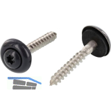 Spenglerschraube 4.5x120 TX20 Edelstahl A2 Kopf beschichtet RAL7016 anthrazit