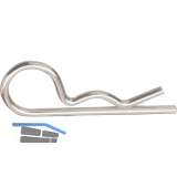 Federstecker einfach 6x105 Edelstahl A2 ~DIN11024