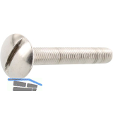 Becherschrauben M 4x 25 Edelstahl A2 mit Schlitz