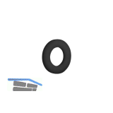 DIN34815 M 4 PA 6.6 Polyamid Scheibe schwarz (~ISO7089/~DIN125)