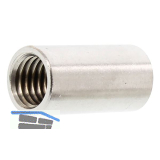 Distanzbuchsen rund M 6x 25 Edelstahl A4 (Langmutter)