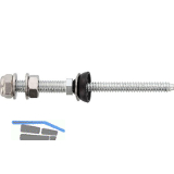 Solarbefestiger mit Zapfen und Faserzementdichtung 8x100/50