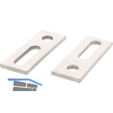 Adapterblech 80x30x5 11/11 - Edelstahl A2