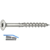 HECO-TOPIX-PLUS Holzbauschraube Senkkopf 6.0x120 TG HD20 Edelstahl A2