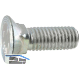 Pflugschrauben mit Vierkantansatz DIN608 10.9 M10x35 - Stahl Fe Zn15/Cn/T0