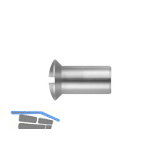 H�lsenmutter Linsensenkkopf M 4x 15 Stahl vernickelt mit Schlitz