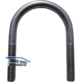 DIN3570 M12 A82 Stahl verzinkt-blau Rundstahlb�gel ohne Zubeh�r