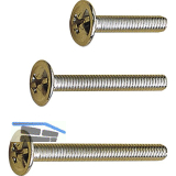 Griffschrauben M 4 X40 mm, Kombi-Schlitz, Stahl verzinkt