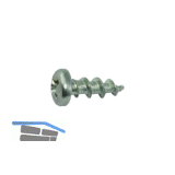 SFS-SPT/14 Beschlagschraube Halbrundkopf 4.3x20 PH 2 Stahl silber f.Kunststoffpr