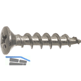 SFS-SPT/19 Beschlagschraube 4.3x25 PH 2 Edelstahl A2 f�r Kunststoffprofile