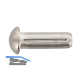 DIN1476 Halbrundkerbnagel 2.5x 6 Edelstahl A2