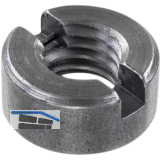 DIN546 Schlitzmutter M 5 Stahl blank