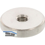 DIN467 M 5 Edelstahl A1 1.4305 R�ndelmutter flache Form