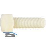 DIN34810 M12x 20 PA 6.6 Polyamid natur Sechskantschraube (~DIN933)