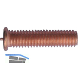 ISO13918-1 SZ M 6x20 Stahl verkupfert Schwei�bolzen mit Spitzenz�ndung