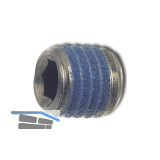 ISO4026 M 8x 8 Edelstahl A2 mit Tuflok-rundumbeschichtung (blau) (DIN913)