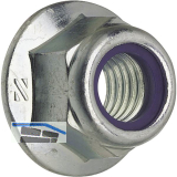 DIN6926/ 8 M10 verzinkt Sechskantmutter mit Flansch und Polyamideinlage