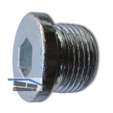 DIN908 5.8 M20x1.5 verzinkt Verschlussschraube zylindrisches, metr. Feingewinde