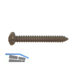 DIN7981C 3.9x 13 PH-Kreuzschlitz br�niert Linsen-Blechschraube ~ISO7049