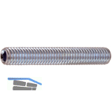 ISO4026 45H M 5x 35 verzinkt Gewindestift mit Kegelkuppe Innensechskt (DIN913)