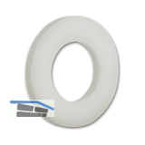 Sonderscheibe 8.4x16x0.5 PA 6.6 Polyamid wei�