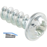 PLASFAST�-Schraube Flanschkopf 3.5x 10 PZ1 Stahl verzinkt-blau