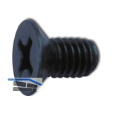 ~ISO7046-1 4.8 M 5x 10 Ph KS verzinkt schwarz Senkschraube (DIN965A)