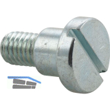 DIN923 4.8/5.8 M 5x 5 verzinkt Flachrundschraube mit Schlitz und Ansatz