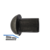 Hammerkopfniete / Halbrundniete DIN124 12x16 Stahl blank