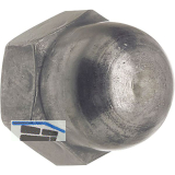 DIN1587/ 6 M12 blank Hutmutter hohe Form