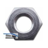 DIN431 14H G 1/4" verzinkt Rohrmutter f�r Rohrgewinde