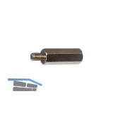 Distanzhalter M 3x 8 Innen-/Aussengewinde Messing vernickelt