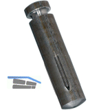 DIN1469C 2 X 8 blank Passkerbstift mit Hals