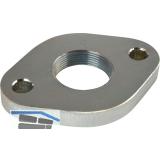 DIN2558 1 1/2" Gewindeflansch glatt, oval, galv. verzinkt