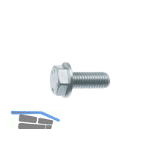 Sechskant-Flanschschraube KL100 M 6 x 16 verzinkt / Ripp-Schraube