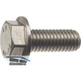 DIN6921 8.8 M10x 50 verzinkt-blau Sechskantschraube mit Flansch