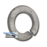 DIN127B M12 feuerverzinkt Federring mit glatten Ende