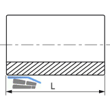 Schwei�muffe Figur 2701 3/8" verzinkt