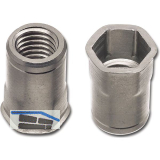 Blindnietmutter kl. Senkkopf mit Sechskantschaft offen M10x22,9 Stahl verzinkt