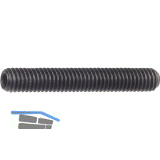 ISO4026 45H M 8x1.0x10 blank Feingewindestift mit Kegelkuppe ISK (DIN913)