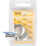 SECOTEC Gleitn�gel mit Stahlkappe vernickelt 25 mm SB-8