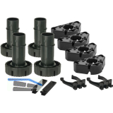 SECOTEC Sockelverstellfu� Unico Kunststoff schwarz 120 mm SB-4