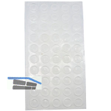 SECOTEC T�ranschlagd�mpfer zum Aufkleben 8 mm Kunststoff transparent SB-50 BL4